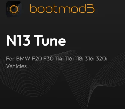 bootmod3 N13 Tune - For BMW F20 F30 114i 116i 118i 316i 320i Vehicles
