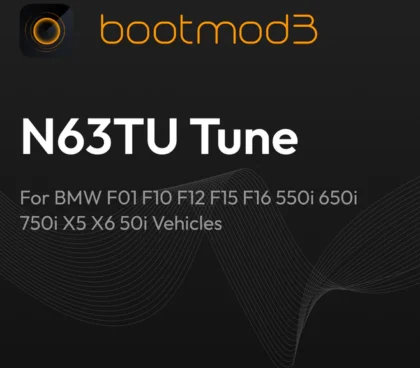 bootmod3 N63TU Tune - For BMW F01 F10 F12 F15 F16 550i 650i 750i X5 X6 50i Vehicles